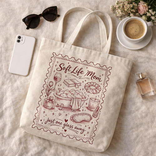 "Soft Life Mom" Tote Bag — The Perfect Mother’s Day Gift 👜🎁