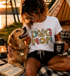 Personalized 'Best Dog Mom' Leopard Print T-Shirt | Custom Dog Name Graphic Tee