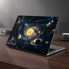 3D Solar System MacBook Case | Personalized Name Galaxy Space Case | MacBook Air & Pro