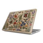 Secret Garden Embroidery MacBook Case | 3D Visual Floral & Butterfly Shell